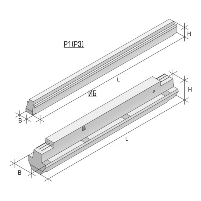 Ригель железобетонный 1Р 4.23-3