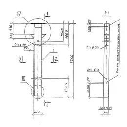 Колонна железобетонная 1КД 6-48-2,1