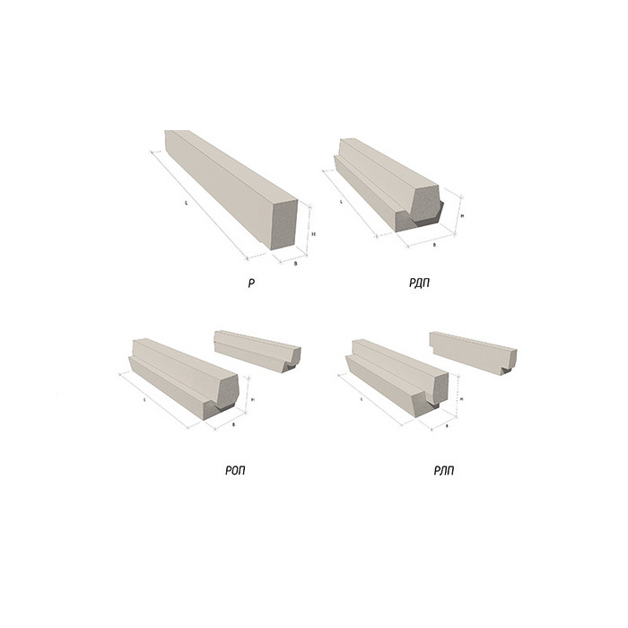 Ригель железобетонный РОР 8.52