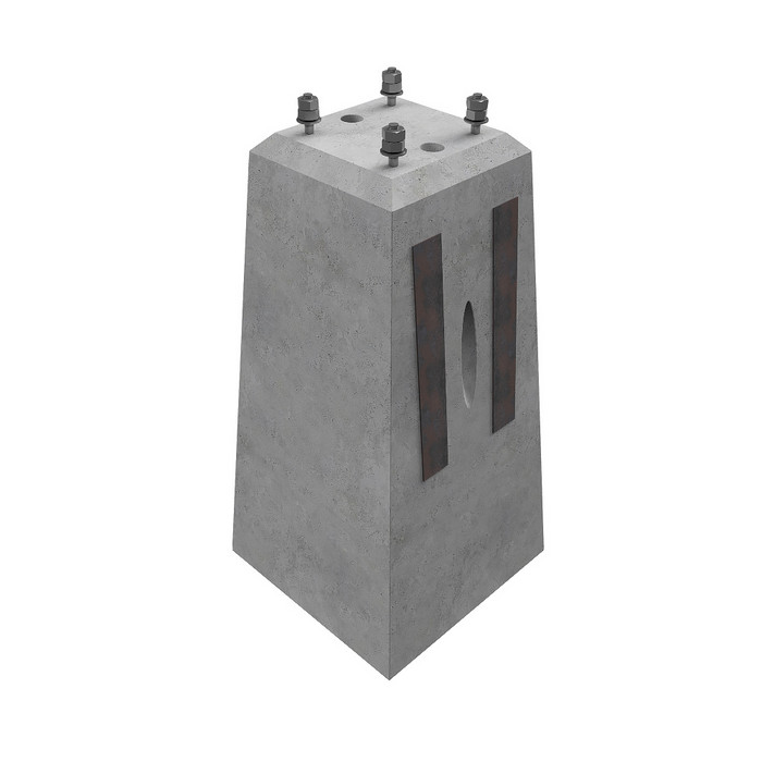 Фундамент серии 3.407.9-146 под стойки контактной сети ФС 110.70.А