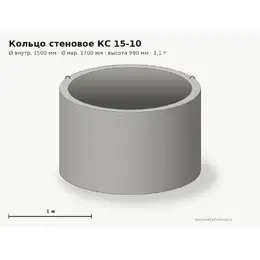 Бетонное кольцо КС 15-10 (1.5 м)